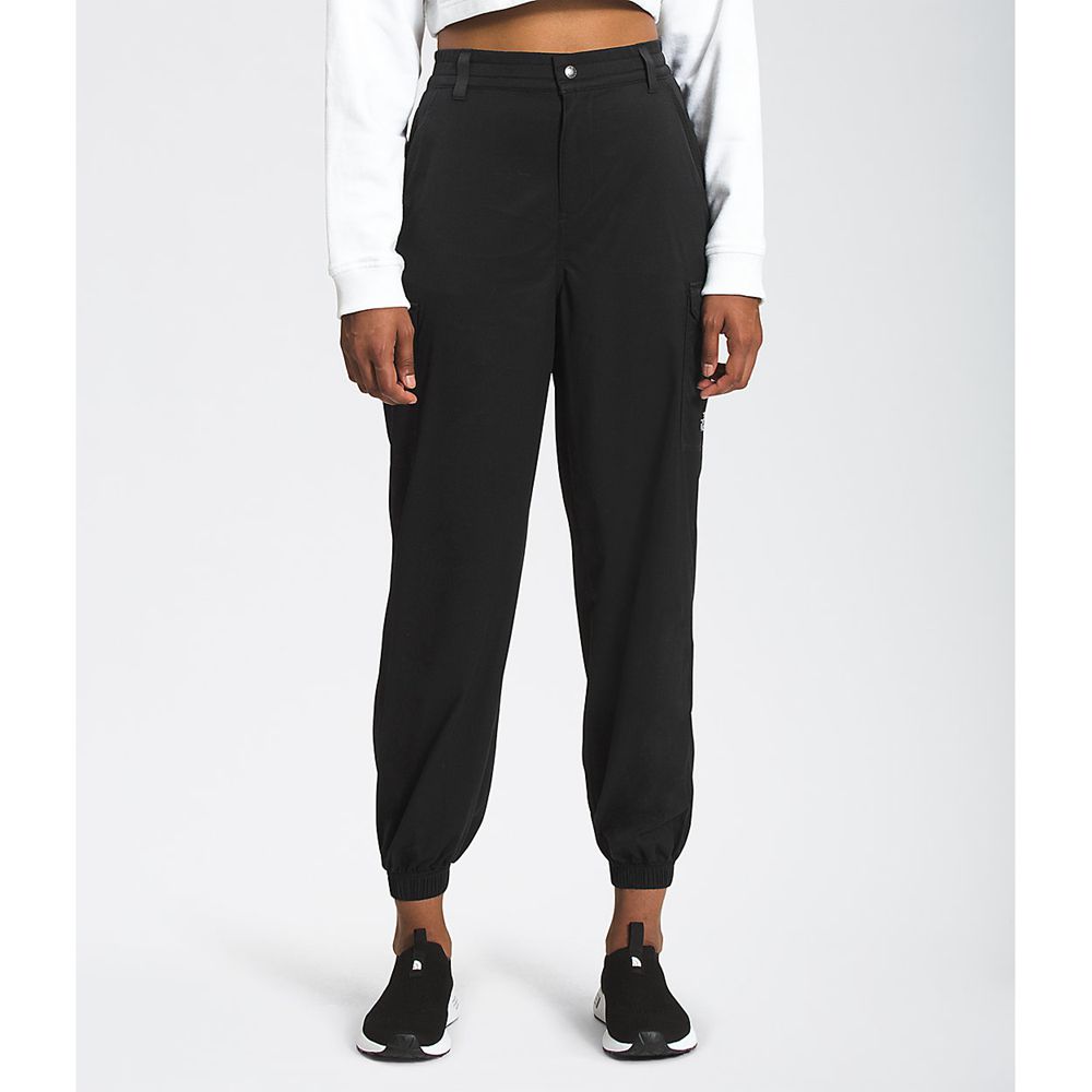 The North Face Pants Womens Australia - The North Face Karakash Cargo Black (MGT-756420)